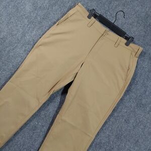 Bluffworks Pants Mens 35x30 Beige Ascender Chino Regular Fit Travel Casual
